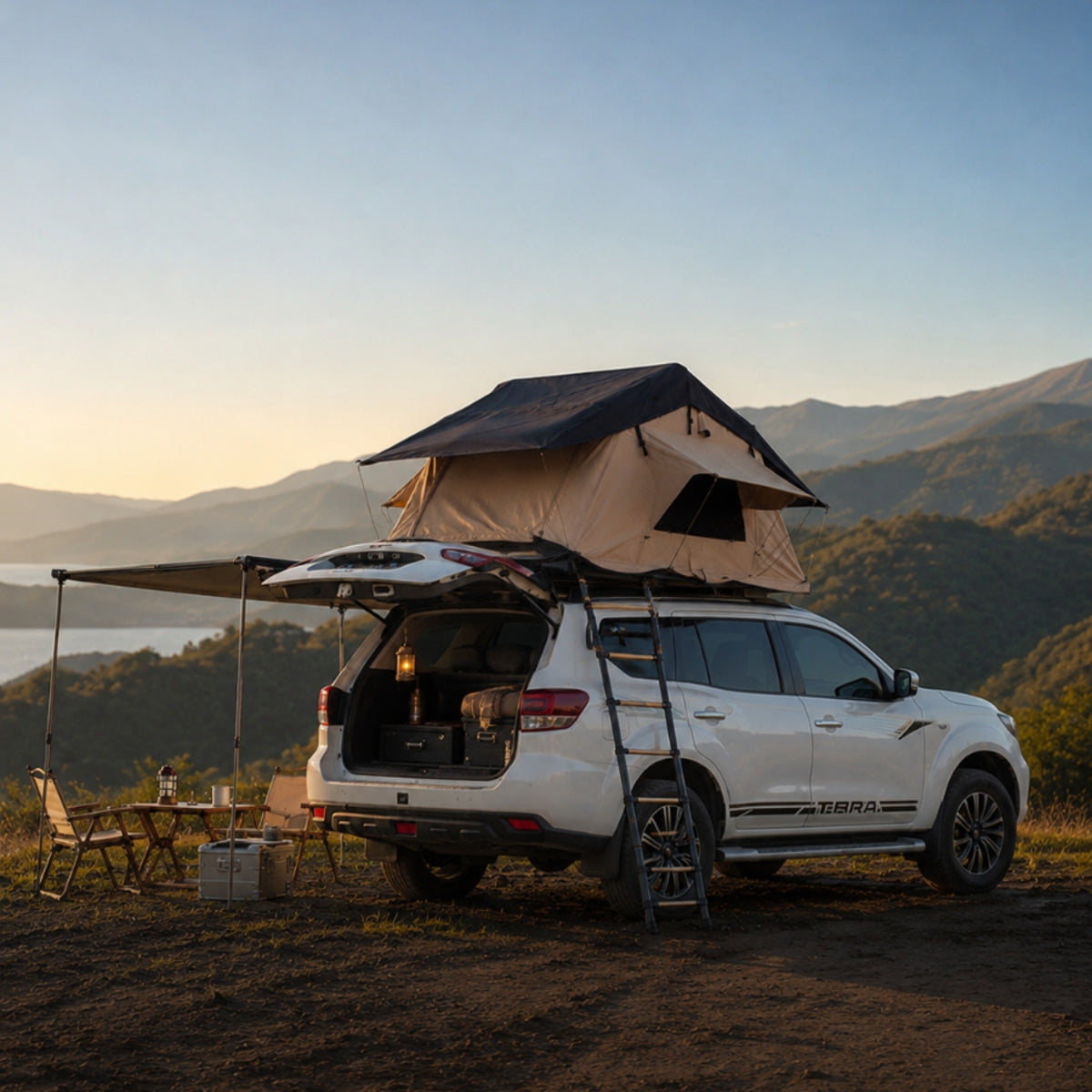 Roadnest Tente de toit - 3 personnes