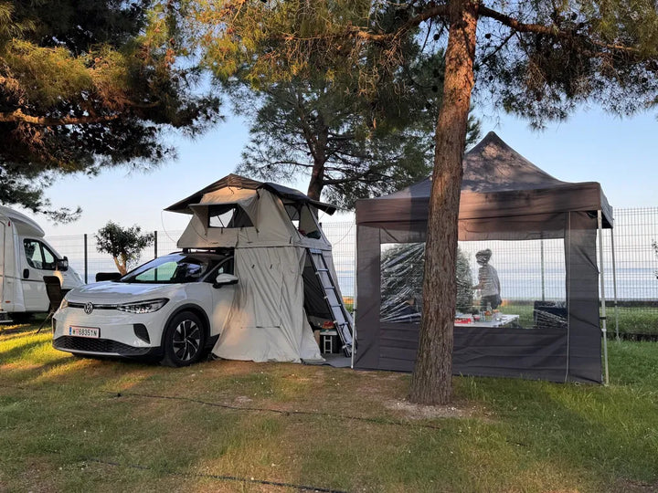 Notre premier vrai road trip en tente de toit — photo partagée par Adrien